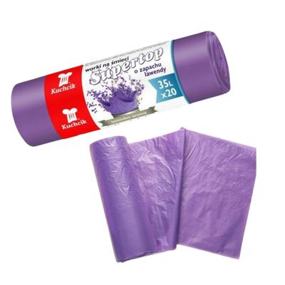 Kuchcik Garbage Bags Purple Tied Lavender Scented 35L X 20 Pieces