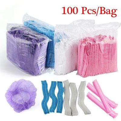 100 Pcs New Stretch Dustproof Hair Net Caps Eyebrows Tattoo Microblading Catering Hat