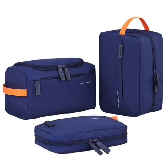 Wasserdichte Reise-Kulturbeutel für Männer Frauen Weit zu öffnende aufblasbare Kosmetik-Make-up-Organizer-Tasche mit Griff für Shampoo Conditioner Make-up-Zubehör