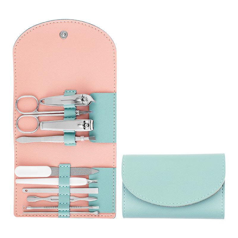7pcs Manicure Nail Clipper Set Household Stainless Steel Ear Spoon Nail Clippers Manicure Tool Pedicure Nail Scissor