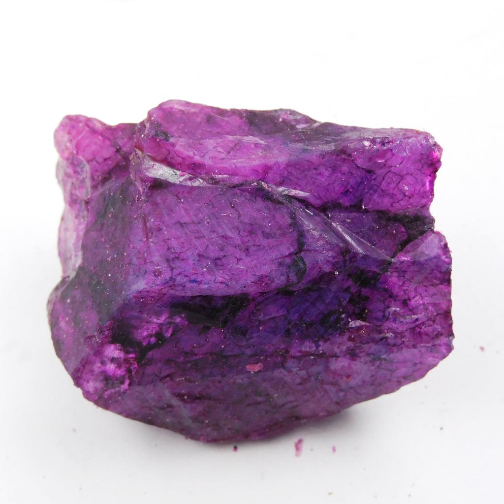 CERTIFIED Natural Uncut Raw 46 Ct Rough Uncut Loose Gemstone Purple Sapphire