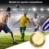 30/10pcs 2inch Gold Silver Bronze Award Medal with Neck Ribbon 1st 2nd 3rd Prize Medal Winner Medal Adults Kids Outdoor Souvenir