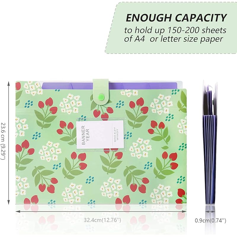 

Corslet Certificate Expanding File Folders For Documents Large Size A4 Paper Holder Organizer School Office Home 1 Pc (C 32.5*24*2 CM