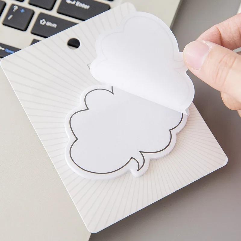 30pcs Stationery Memo Pads Cute Dialog Box Paper Sticker Sticky Note Page Marker Planner for Kids School Supplies
