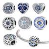 Copper Classic Palm Devil'S Eye Charms Blue Heart Beads For Women Diyoriginal Bracelets Fine Diy Jewelry Gifts