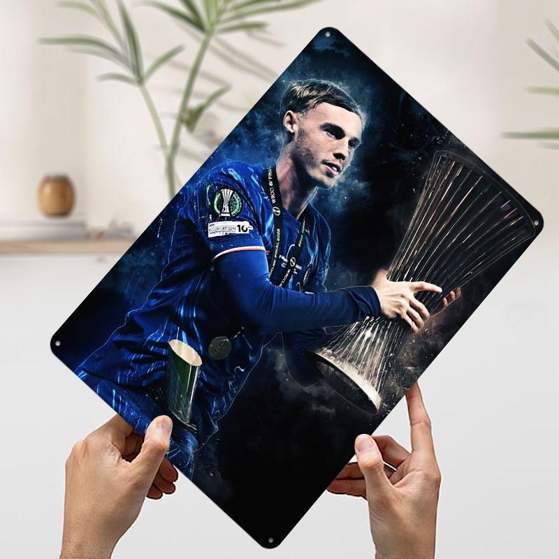 

Palmer Player Holding Trophy Printed Poster Customized Wall Art Retro Vintage Metal Tin Signs for Home Room Decor Men Man Cave 7.9x11.8In(20x30cm)