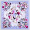 130cm Travel Scarf For Ladies Luxury Brand Silk Scarf  Ribbon Flower Square Scarf Women Neckerchief Twill Sunscreen Shawl