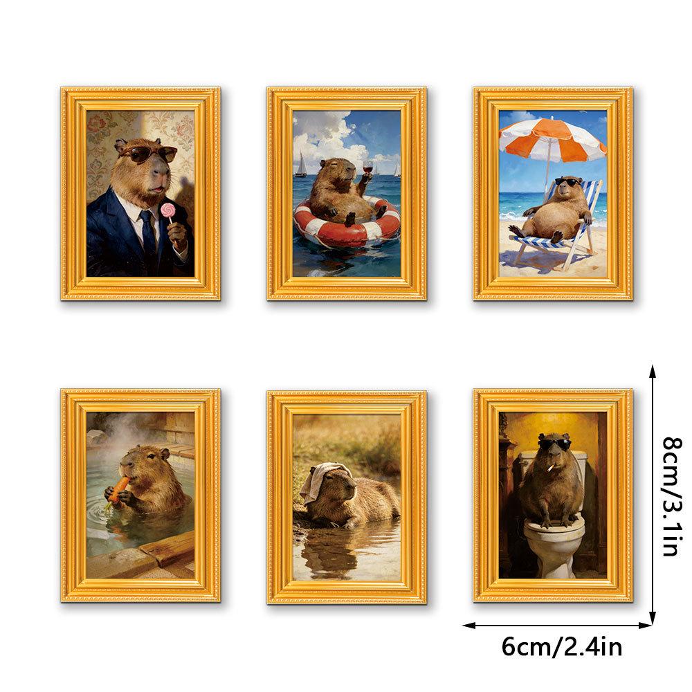 3D Wooden Photo Frame Poster Refrigerator Magnet - Creative and Quirky Decorative Magnet