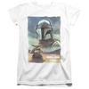 The Mandalorian & Grogu Womens/Ladies Worn Poster Capped Sleeved T-Shirt