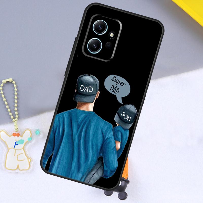 Super Dad Mom Baby Girl Twin Case For Xiaomi Redmi Note 12 9 10 11 Pro 12S 9S 10S 11S Cover For Redmi 12 13C 12C 9C 10C