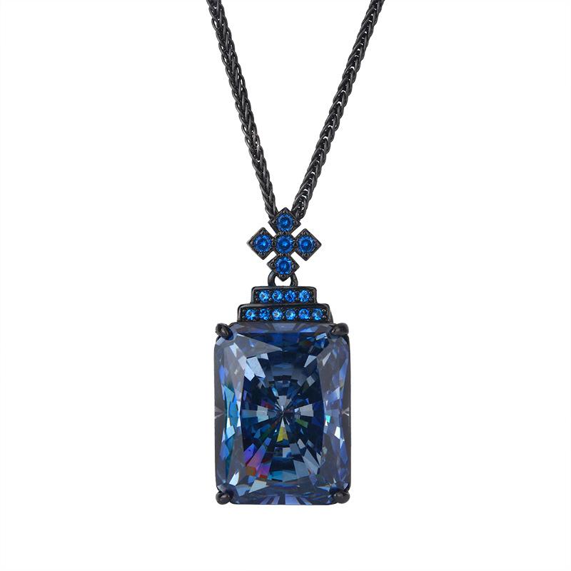 Jewelry Bird'S Nest Cut Black Gold Vintage Pendant Necklace Main Stone 15 * 20