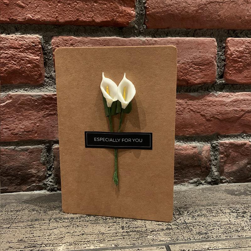 Mother'S Day Creative Simulation Flower Greeting Card Birthday Wishs Card Graduation Gratitude Card Teacher With Envelope Gift