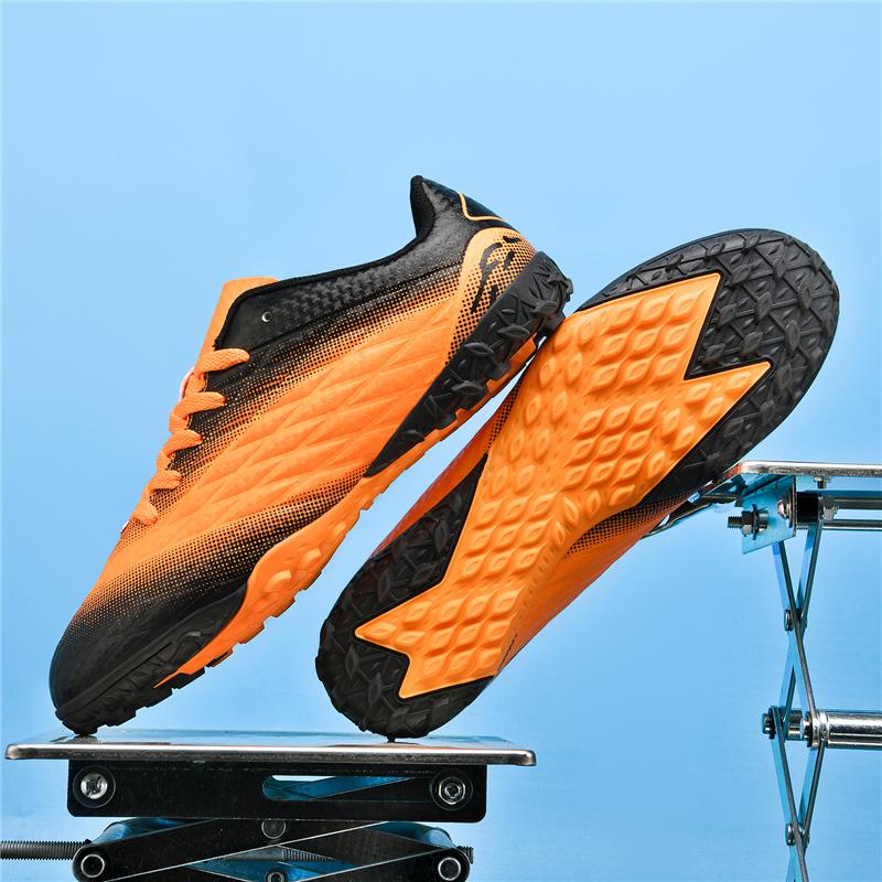 Mens Soccer Lightweight Shoes  New High Top TF Artificial Turf Student Youth Training Competition Football Shoes for Man