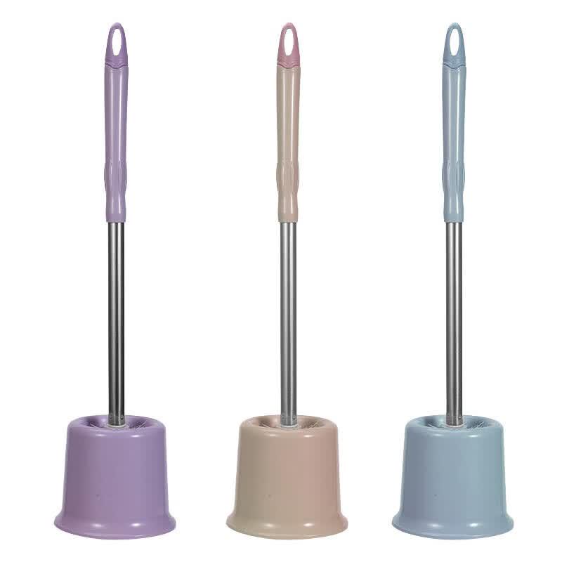 Multi-functional Stainless Steel Bathroom Brush with Base