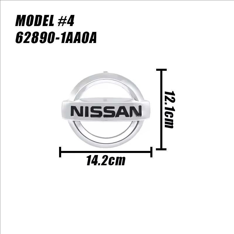 1 pz 3D Nissan vecchio ABS 13cm 14cm 15cm Logo anteriore auto Griglia anteriore Cofano auto anteriore Adesivo emblema Styling Accessori