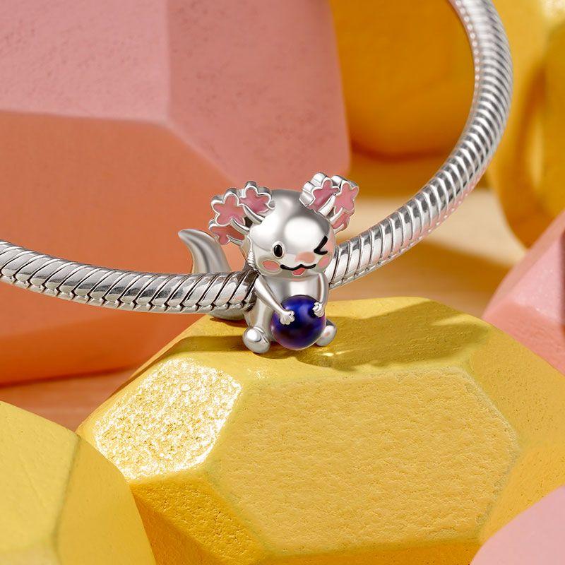 Copper Metal Sparking Cute Dog Charm Bead Components Pendant Bead Components Compatible With Authentic Original Bracelet High Quality Fine Jewelry