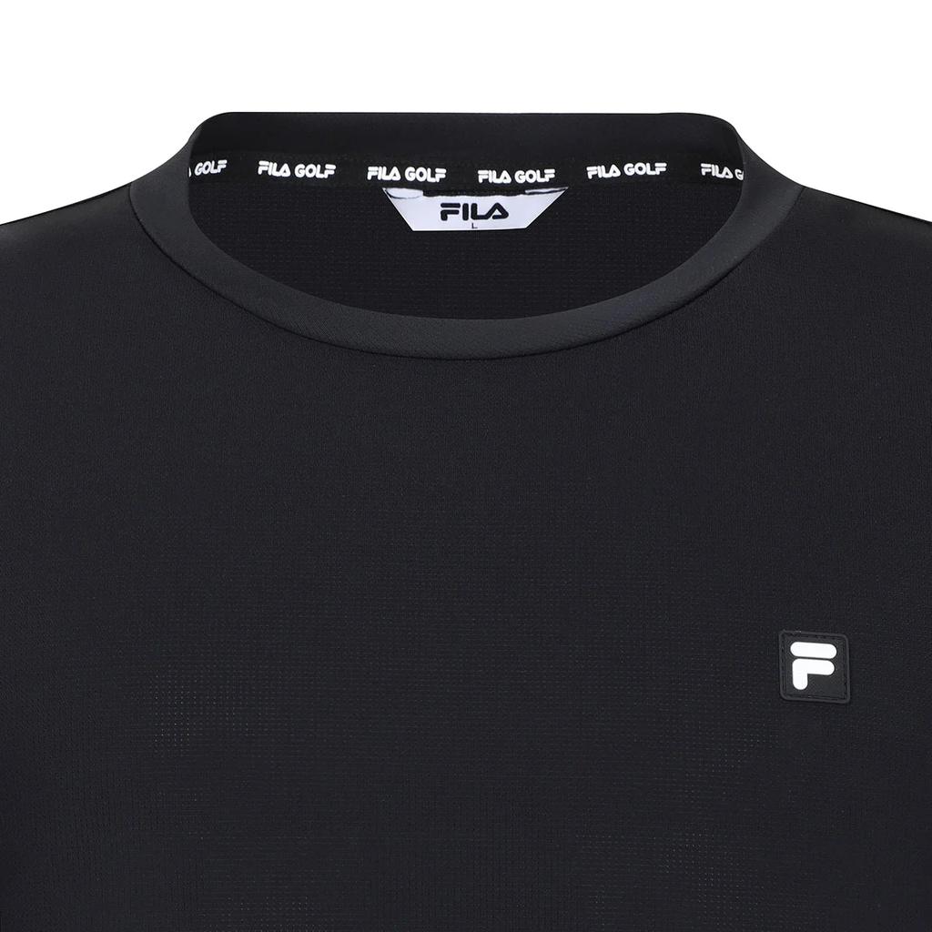 FILA Golf Series Lightweight Moisture-Wicking Crew Neck Short Sleeve Quick-Dry T-Shirt Men tops 667449-BLK