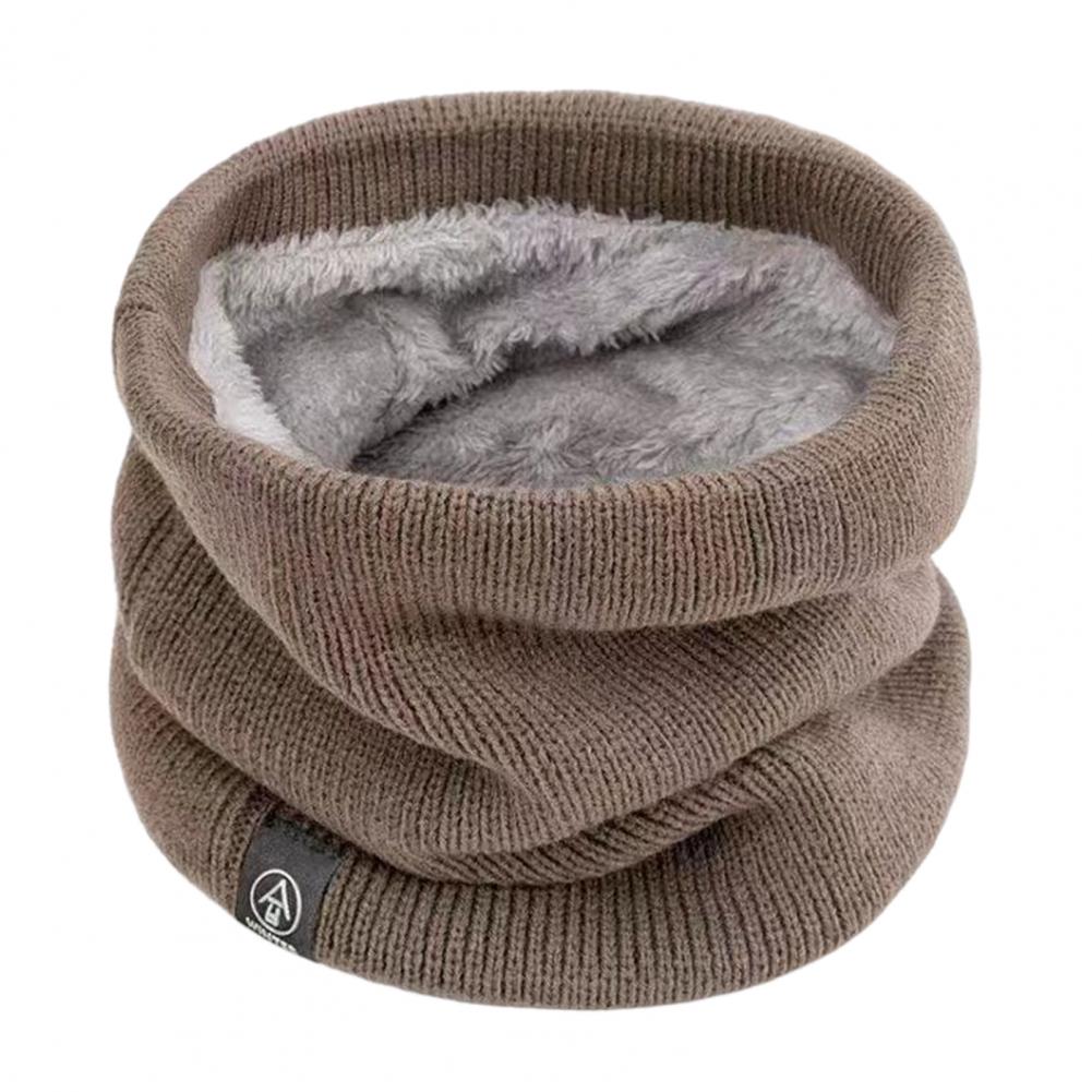 Men and Women Neck Gaiter Winter Thickened Plush Lining Elastic Cold Weather Neck Scarf Outdoor Use Indoor Versatile Accessory