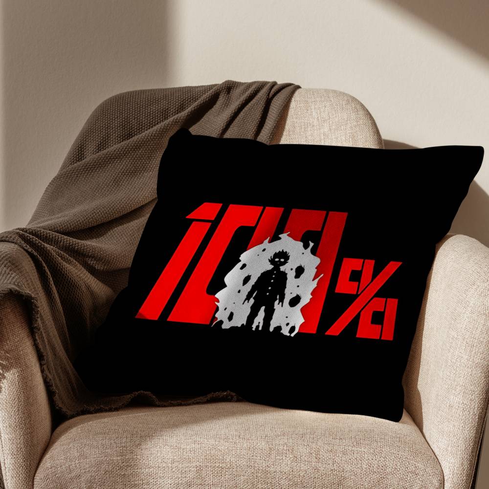 Cheer Up MMob Psycho 100 Pillow Case Sofa Living Room Bedroom Headboard Backrest Cushion Square Cushion Nap Time