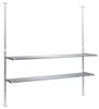 Takubo Industries TP2-90 2-Tier Tension Shelf, 90cm