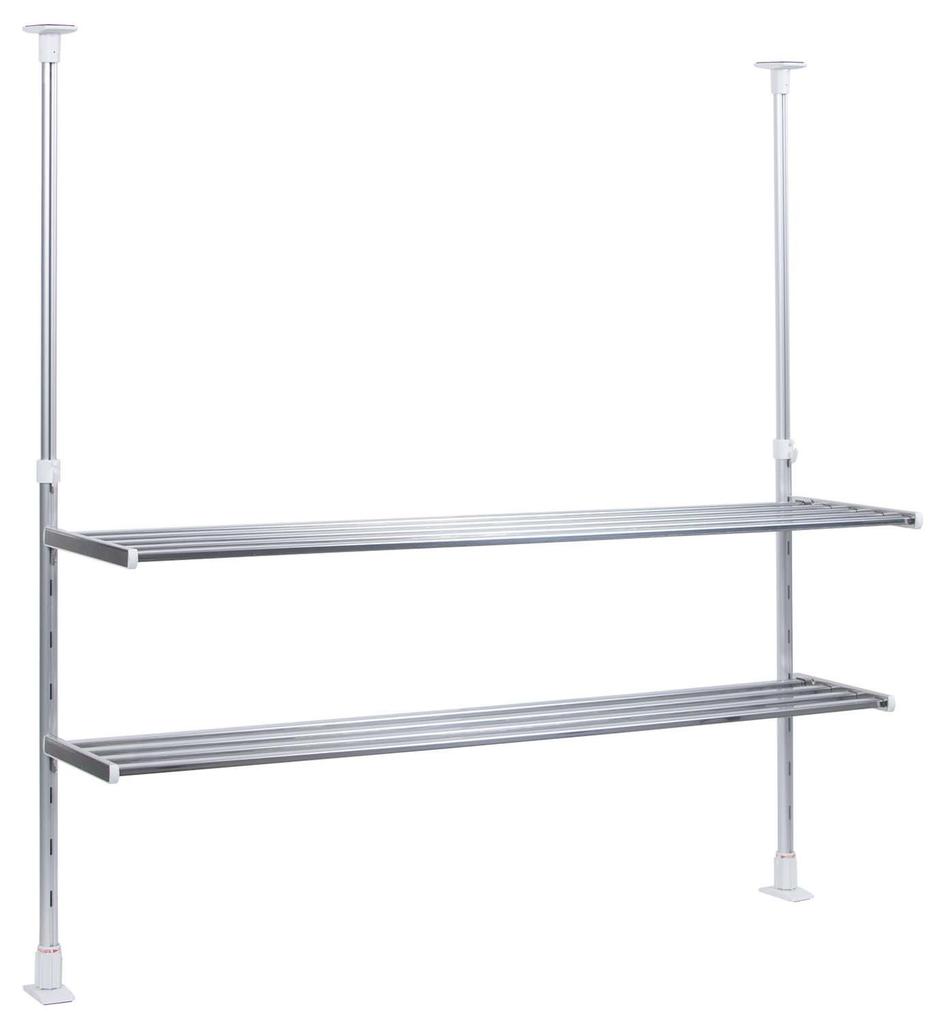 Takubo Industries TP2-90 2-Tier Tension Shelf, 90cm