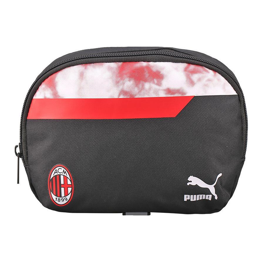Puma Acm Iconic Fabric Waist Bag Regular Couple Style Unisex Waist Bag Red Black 07860902 Red Black