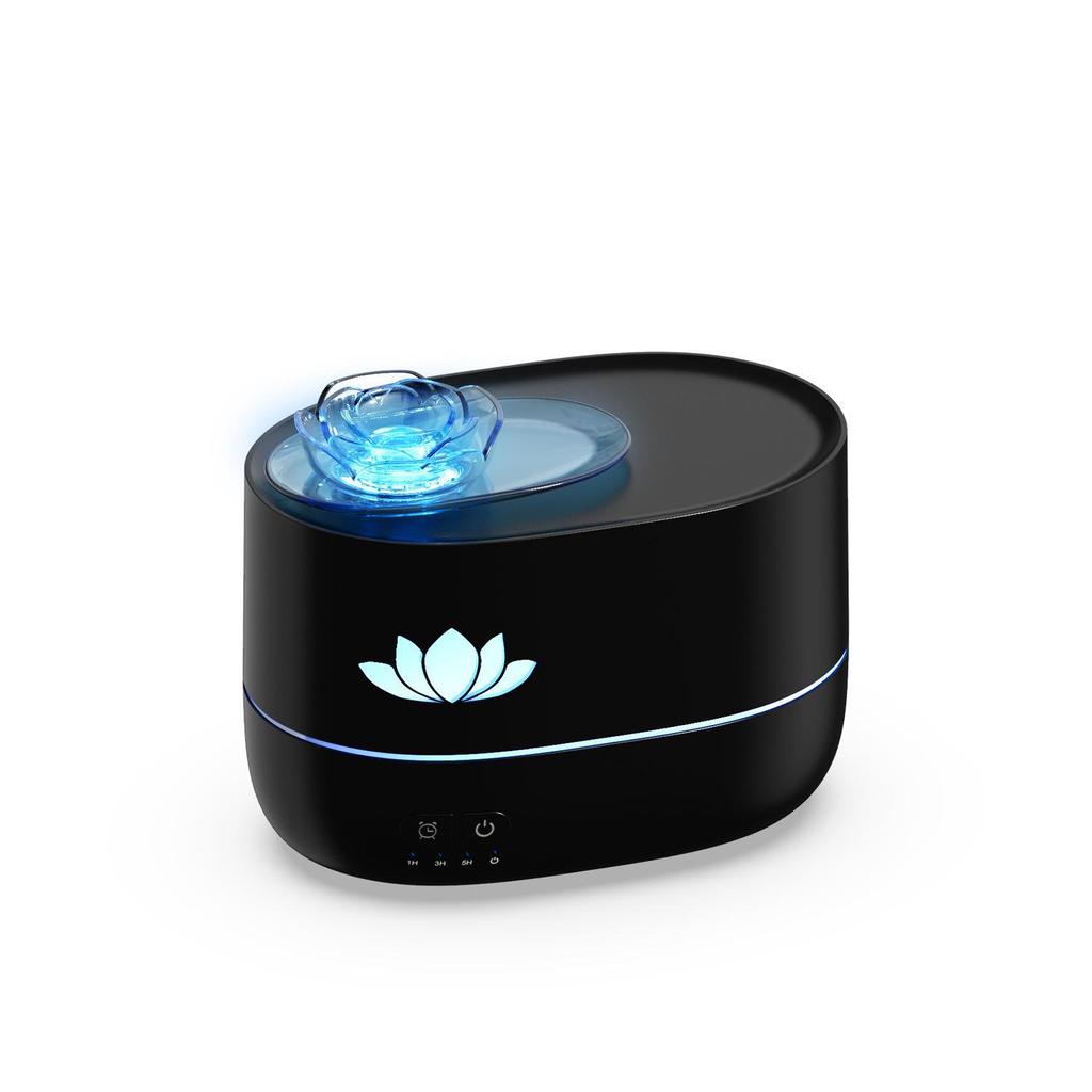 Colorful Lotus Aromatherapy Desktop Diffuser: Large Capacity Essential Oil Humidifier