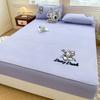 New Class A raw Cotton Polished Cartoon Wind Towel Embroidered Padded Mattress-Cute Pet Series Single-Piece Mattress