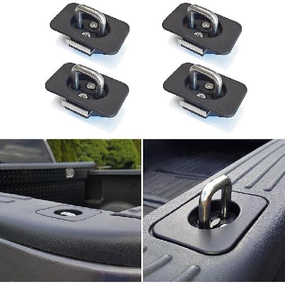 4 Pack Retractable Truck Bed Tie Down Anchors Compatible With 2015-23 Ford F-150/2017- Ford F250 F350 Super Duty&Ford Raptor