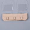 Invisible Adjustable 3 Hooks Solid Color Elastic Band Bra Buckle Extension Buckle Bra Accessories Transparent Bra Extender