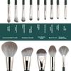14-Piece Green Cloud Makeup Brush Set, Extra Large Powder Brush, Concealer Brush, Full Set for Students, Affordable High-Quality Portable Brushes