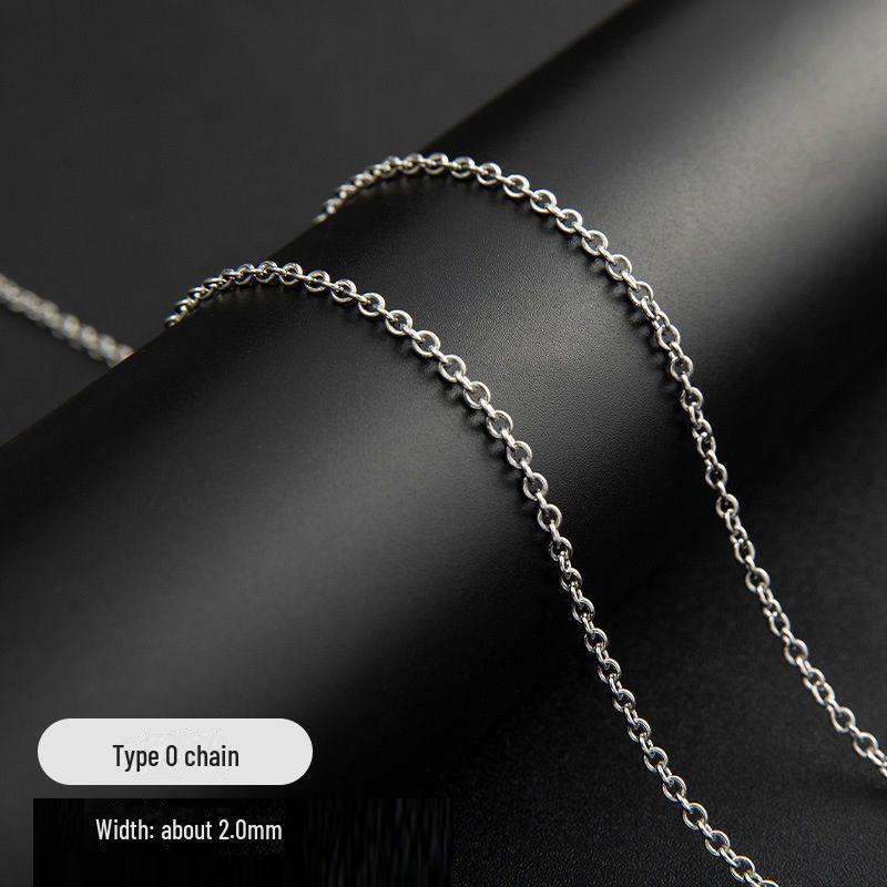 Unisex Halsband med Ormkedja i Titanstål i Koreansk Stil - Trendig Hip-Hop Accessoar