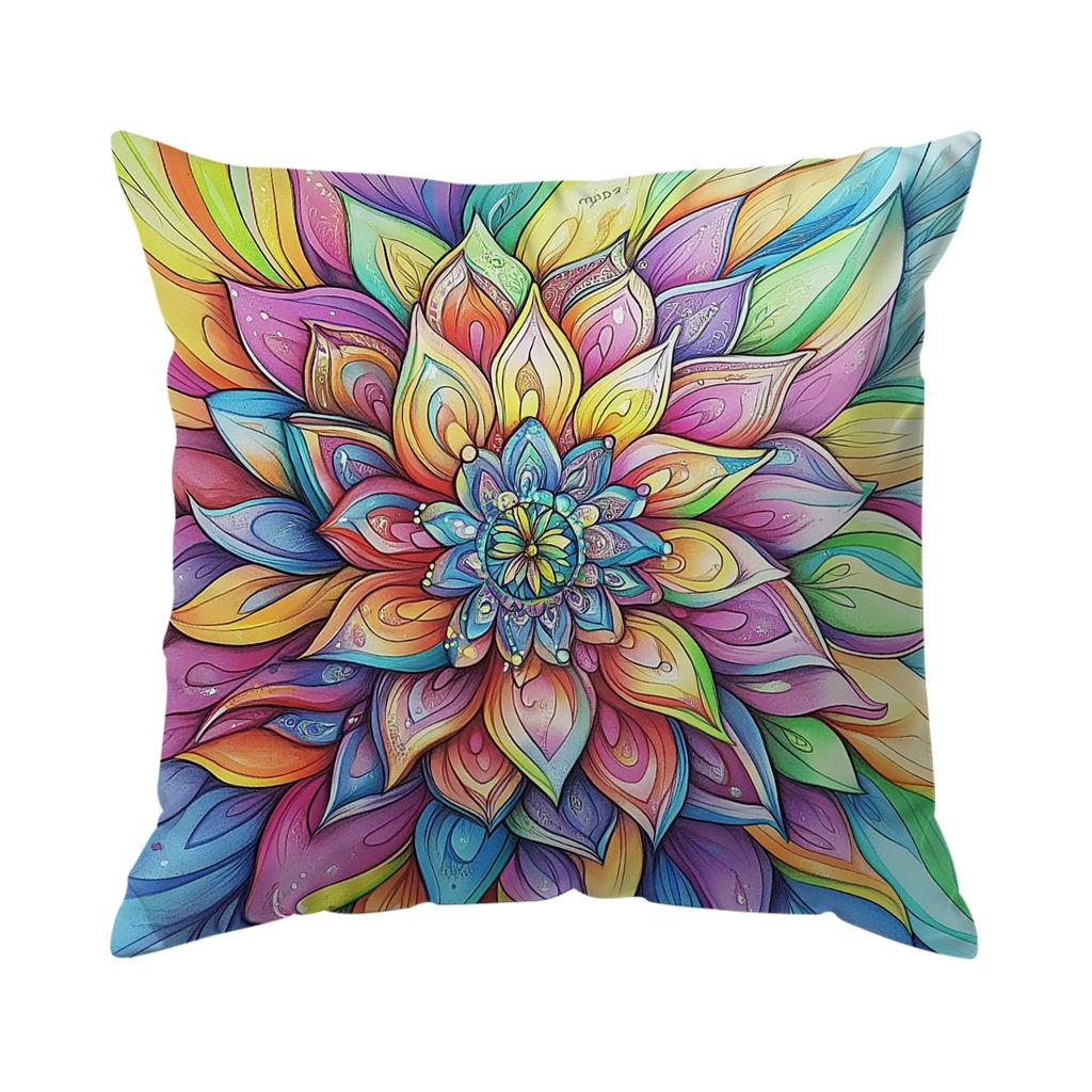 Federa Cuscino Pianta Stile Bohemien Poliestere Stampato 40/45/50cm Federa Cuscino Decorativo Divano Federa Cuscino Arredo Casa