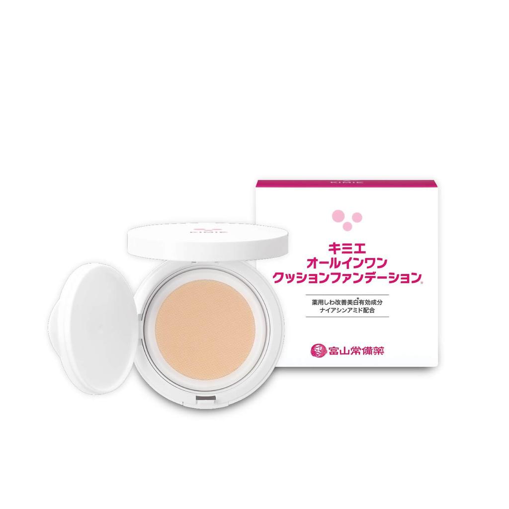 Kimie Cushion Zawiera Naturalny Typ Siatki [Produkt leczniczy] Podkład Wielofunkcyjny, SPF50+ PA+++, Niacynamid, Kolor,
