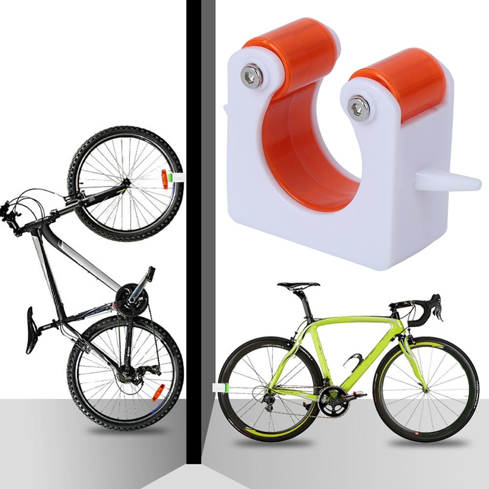 Road Bike Wall Hook Mounted Parking Rack Showing Stand Hanger Bicycle Accessory for Indoororange