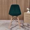 Velvet Shell Chair Cover Solid Color Stretch Nordic Round Chair Covers Elastic Dining Seat Cover Home Hotel Party Banquet 2025