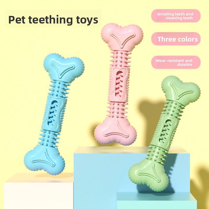 A New Type of Pet Toy, A Bone-shaped, Durable Teething, Tooth-cleaning and Biting Dog Toy