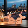 Weihnachtsbaumschmuck Harzform Rentier Epoxidharz Gießform für Kerze Heimdeko Weihnachtsrentier Silikonform