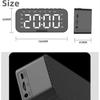 Desktop Alarm Clock Bluetooth wireless audio mini LED mirror digital clock mobile phone speaker stereo audio TF Card FM radio