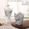 50PCS Tulip Cake Paper Cup Dessert Muffin Cup Flame Cups Disposable Baking High-temperature Resistant Cake Oil Proof Paper Tray