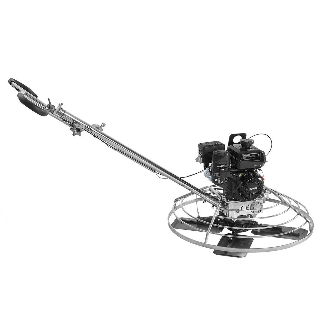 Power Walk-Behind Cement Trowel 38” 6HP Gas-Powered with Float Pan Blade