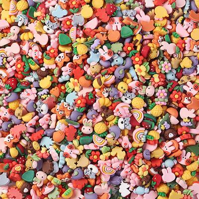 50Pcs Water Bottle Decor Nail Art Cartoon Resin Gems Cute Design Random Charms