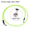 Motoforti Universal 40cm Motorcycle Brake Clutch Oil Hose Line Pipe Green Hydraulic Reinforced Stainless Steel Braided Hose