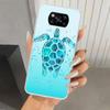Cartoon Sea Turtle Tortoise Phone Case for Xiaomi Poco X5 X6 X7 Pro F7 Ultra M7 Redmi 15 15C 13 13C 12 12C 10 10A 10C 9 9A 9C 9T