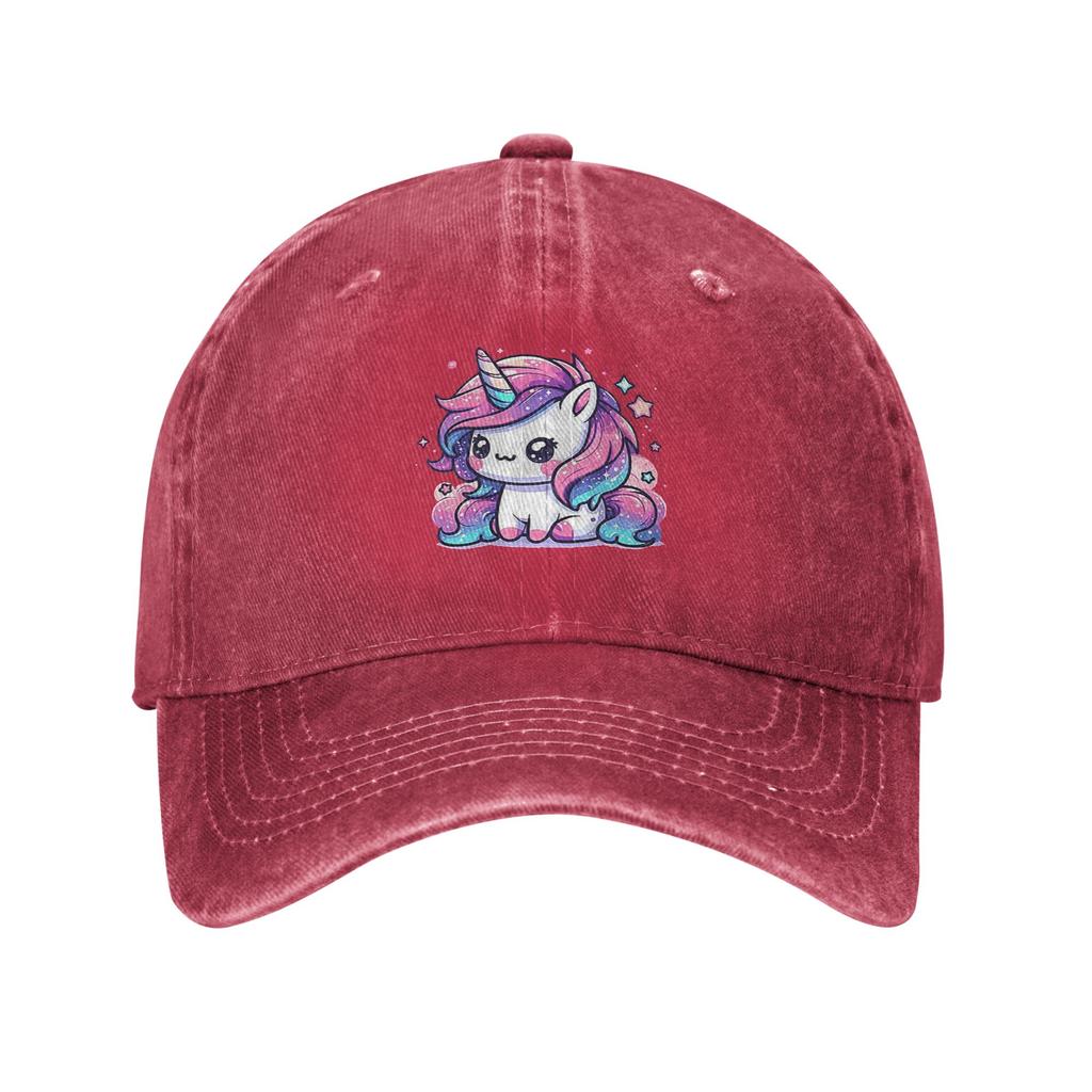 Sparkle Unicorn Magic Washed Denim Cap Casual Baseball Caps Adjustable Hat Summer Unisex Baseball Hats