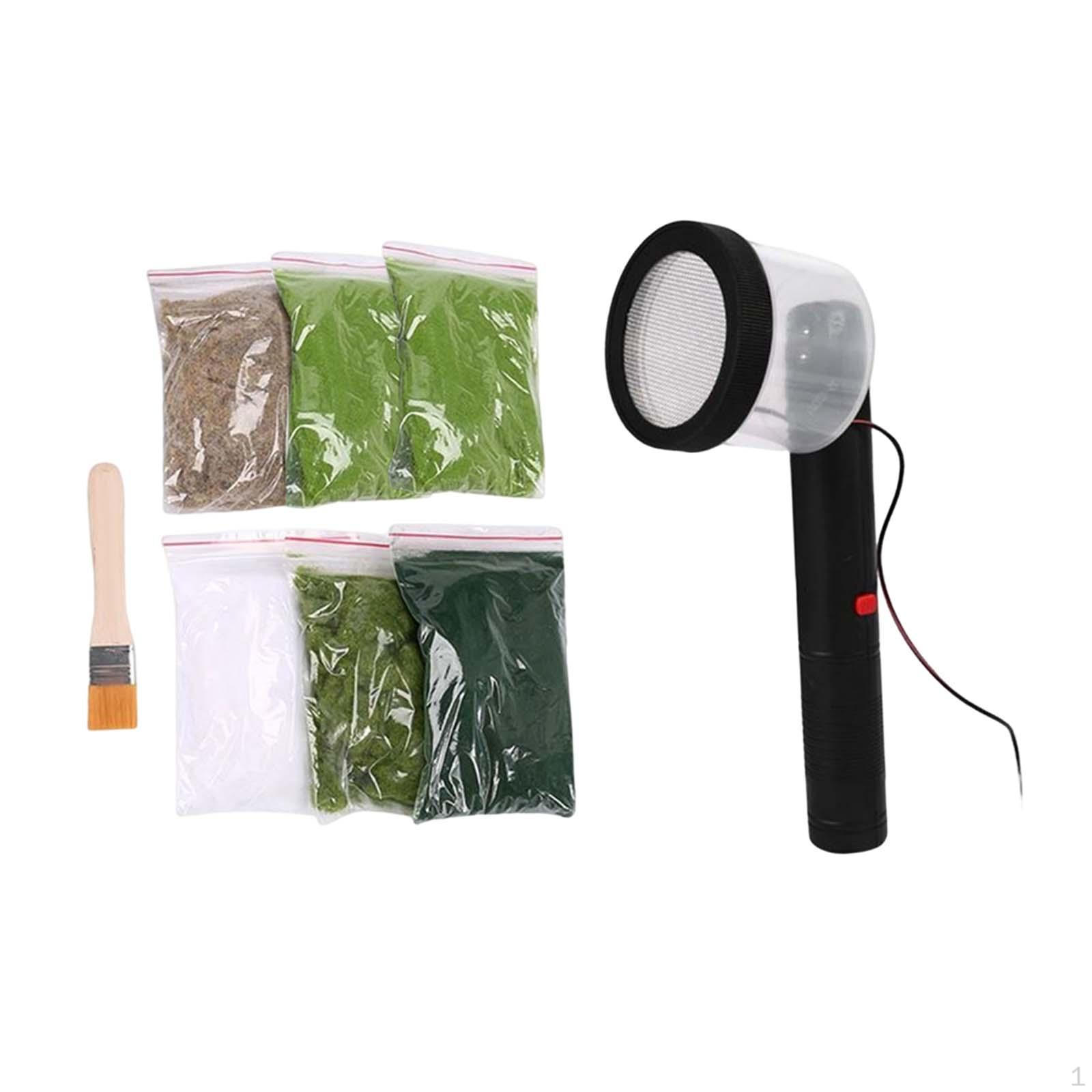 DIY Sand Table Kit with Electrostatic Flocking Equipment for Grass Style A