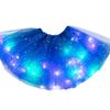 Women's Sequined Light-emitting Half-length Mesh Skirt LED Light Tulle Skirt