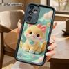 Phone Case: 2D Flat Design Suitable for Samsung Galaxy A34 A35 M05 M06 S20 S22 S21 FE Plus 5G Protective Case, Little Cat with a Bow, Perfect Christma