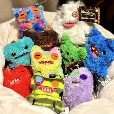 Genuine Fuggler Teeth Monster Plush Doll Toys Funk Teeth Treasure Ugly Monster Funny Toy Backpack Pendant Adult Kids Toy Gifts