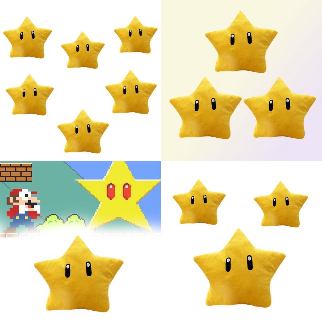 Mario Luigi Yellow Star Stuffed Toy Pp Cotton Filling